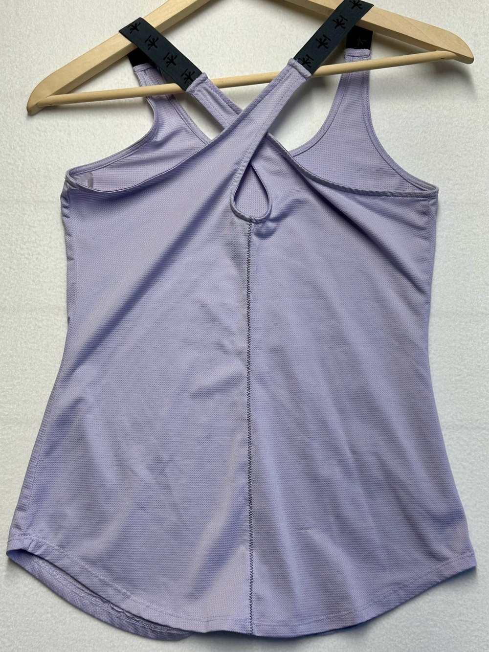 Soybu Lavender Crisscross Athletic Tank Women’s XS Soft Stretch Workout Top